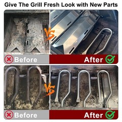 Hiorucet Grill Replacement Parts for Jenn Air 3 Burner 720-0336 720-0337 730-033