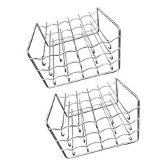 Stainless Steel Air Fryers Grill Skewer Rack for Even Heating and Space Saving