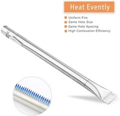 Grill Burner Tube, 4 PC Universal Stainless Steel Pipe Tube BBQ Gas Repair Pa…