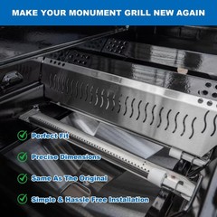 Safbbcue Heat Plates For Monument 4-Burner 405 Eminence 425 Propane Gas Grill