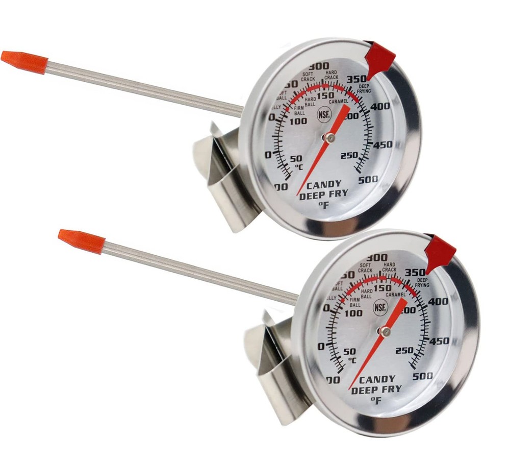 Candy Oil Frying Thermometer Turkey Thermometerwith Clip White dial -HH5502