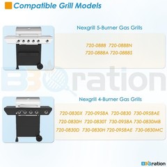 Replacement Parts Kit for Nexgrill 5-Burner 720-0888S 720-0888N 720-0888, 4-Burn
