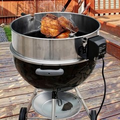 Onlyfire Universal Barbecue Grill 3 Inch Slide Rotisserie Motor Black, Black