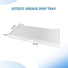 Stainless Steel Drip Tray Heat Baffle Traeger Gen-1 Timberline 1300 Series