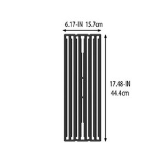 11241 Grid-Baron Cast Iron Cooking Grate One Size Black BBQ Grill Accessory
