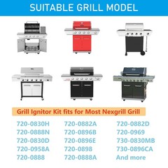 6 Outlets Tact Push Button Grill Ignitor Kit for Home Depot Nexgril 720-0830H…