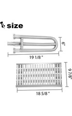 Grill Heat Plates Heat Shield Grill Burners for DCS Grills 27DBQR, BGA36-BQARL/B