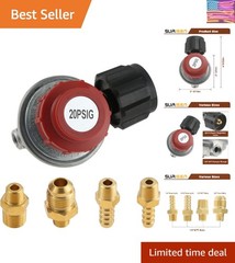 0-20 PSI Adjustable High Pressure Propane Regulator Valve Kit, /Type1 Regulat…
