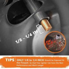 2 Pack Hot Rod Igniter Kit Replacement for Pit , Pellet Grill Igniter Rod He