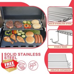 Weber Spirit Grill Warming Rack: Stainless Steel, for 300 Series (2013-2017)