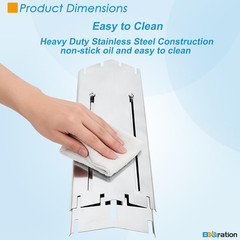 Adjustable Stainless Steel Grill Heat Plates – 4-Pack, 11.75″ to 21
