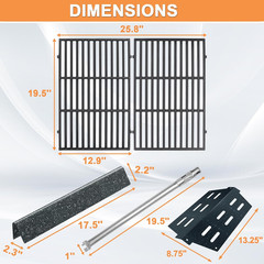 Genesis Grill Parts for Weber Genesis Replacement Weber Genesis 300 SER (W/Front