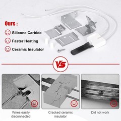 903758 Furnace Ignitor Kit, Gas Furnace Hot Surface Igniter Replacement for N…