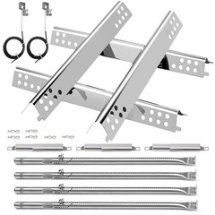 Barbqtime Grill Replacement Parts for Charbroil Performance 4 Burner, silver