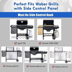 Weber 7658 Cast Iron Griddle Replacement for Spirit and Spirit II Grills