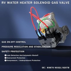 RV Water Heater Replacement Parts Kit for Atwood: 93844 Solenoid Gas, 91638