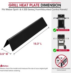 Grill Replacement Parts for Weber Spirit E210 Porcelain-Enameled Flavorizer Bars