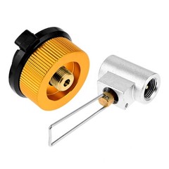 1 Set Conversion Adapter Camping Gas Stove Adaptor Valve Canister Gas Convertor