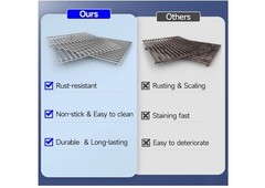17/17.5/19.5 Inch Stainless Steel Cooking Grill Grates, Nexgrill Replacement Par