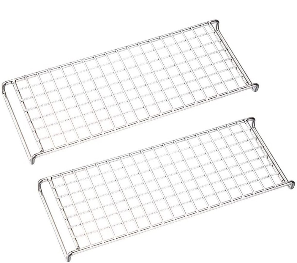 CAMPINGMOON Cooking Grate 2pcs set of Camping Grill Grate 304 Stainless Steel…