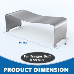 BBQ Heat Baffle Diffuser Replacement for Traeger Silverton 810 620 Pellet Grills