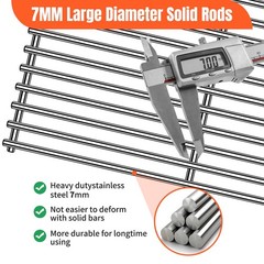 1 PCS 40901 Steel Wire Cooking Grid Rock Grates For BBQ Grillware 14×24 3/8″
