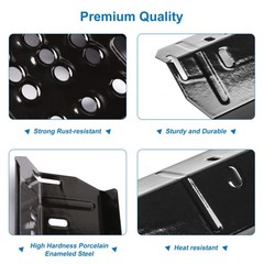 5 PCS Porcelain Steel Grill Heat Plate For DynaGlo DGH474CRP DGH485CRP Part