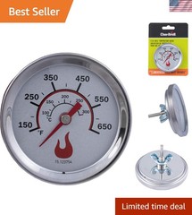 Precision 3″ Gas Grill Temperature Gauge – Reusable Stainless Steel Thermometer