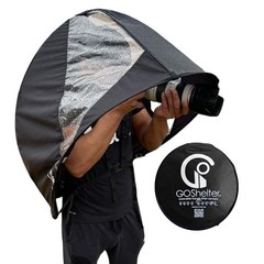 Wearable Hands‑Free Rain Canopy — Packable Pop‑Up Rain Shell for Hiking, Phot…