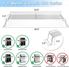 Grill Warming Rack 65054 Replacement Parts for Weber Genesis 300 E/S 310 320 330