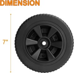 7 Inch Plastic Grill Wheels Replacement Parts for Charbroil 463344015 463436215