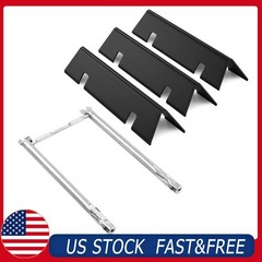 3x 7635 Flavorizer Bars 2x 69785 Grill Burner For Weber Spirit I & II 200 Series