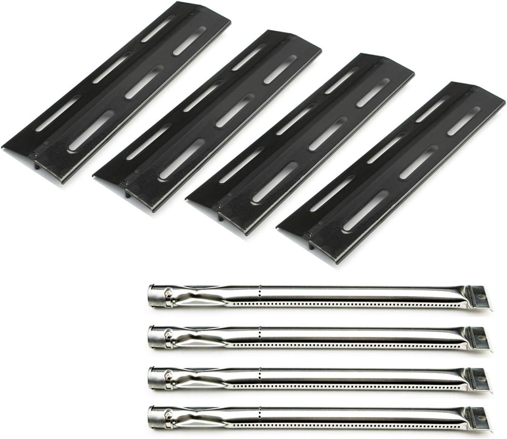 BBQ Grill Heat Shield Plates Burner Tubes Pipe Replacement Parts Kit for Kenmore