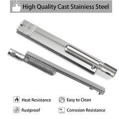 5pc Cast Stainless Steel Burner Set for Bull BBQ 16 1 8in