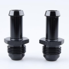 -8 AN Male Flare to 1/2″ Push on Hose Barb Adapter Fitting 8AN to 1/2 Black