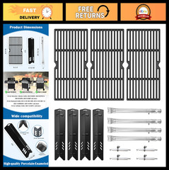 Replacement Grill Parts Kit for Dynaglo DGF493BNP DGF493PNP Cooking Grates