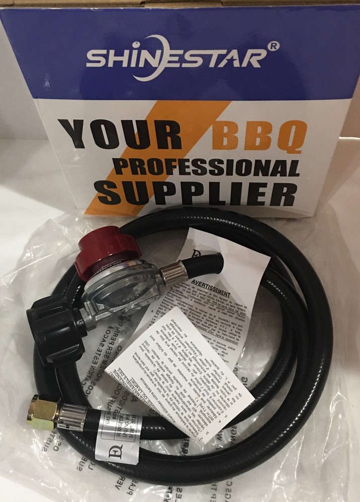 5 ft Adjustable High Pressure Propane Regulator Hose 0-20 PSI No Adaptor
