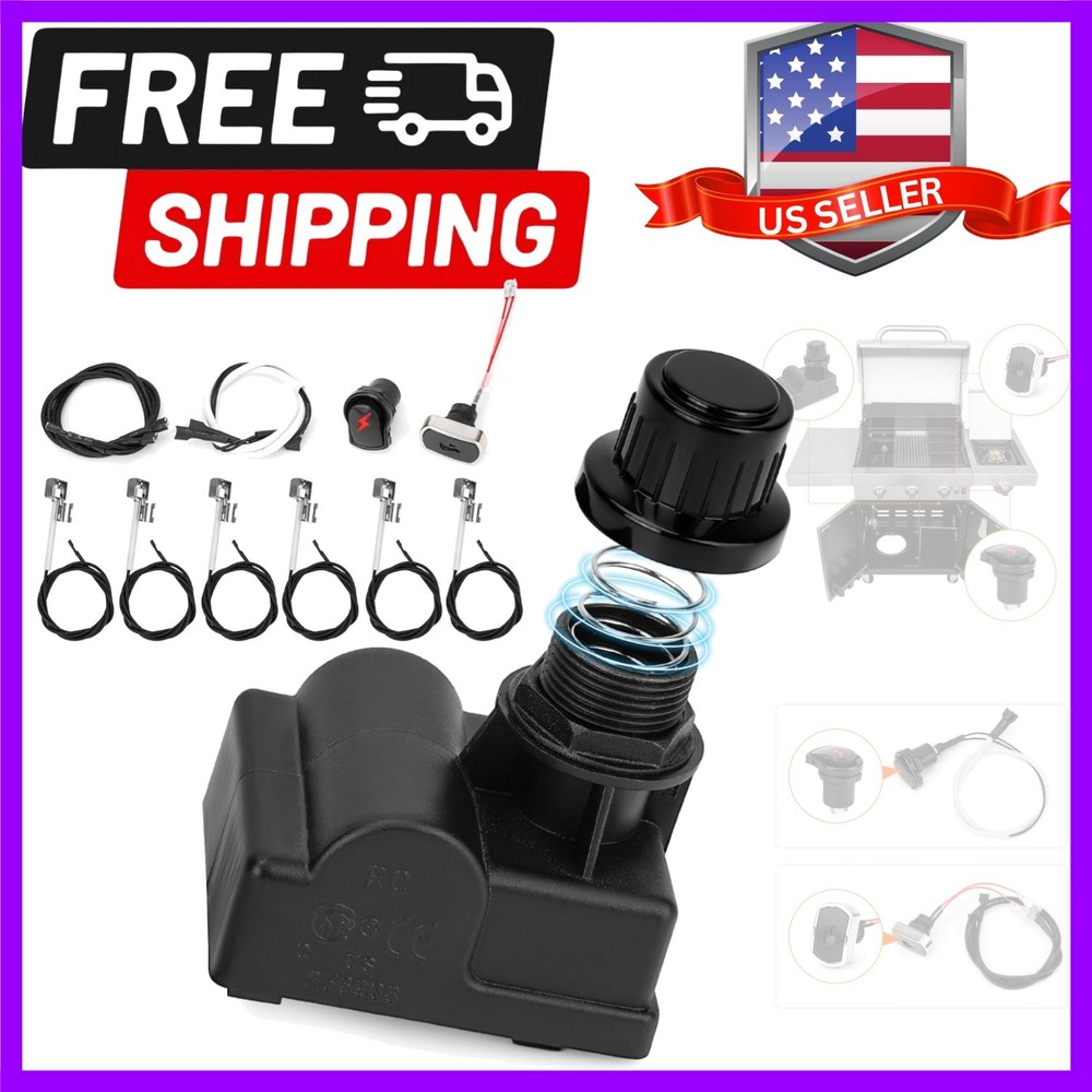 4 Outlet Universal Spark Igniter Replacement Kit for Charbroil, Grill Igniter…