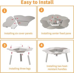 Heat Deflector Solo Stove Bonfire 19.5” Upgraded 304 Stainless Steel Portable