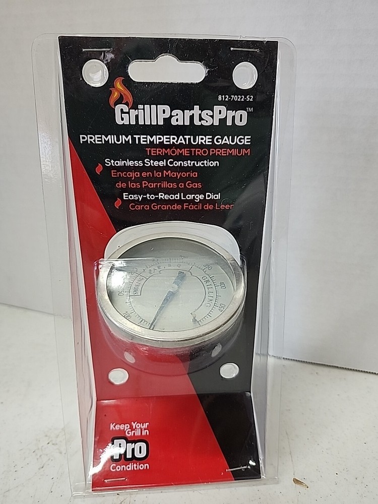 Grill Parts Pro Premium Gauge 812-7022-52 Stainless BBQ Replacement Free Shipn