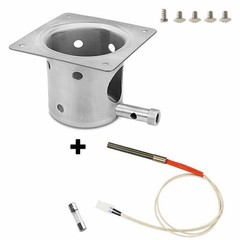 Stainless Steel Fire Burn Pot Upgrade for Traeger and Chef Pellet Grills