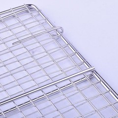 BBQ Grill Mesh Stainless Steel Flat Design for Grilling Vegetables Efficiently