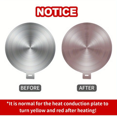 Heat Diffuser Plate for Gas Stove Stainless Steel Induction Adapter Disc