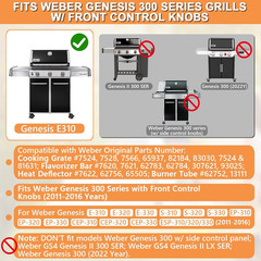 Genesis Grill Parts for Weber Genesis Replacement Weber Genesis 300 SER (W/Front