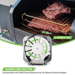 Easy Plug & Play Auger Motor for 110V GMG BBQ Models – Daniel Boone/Jim Bowie