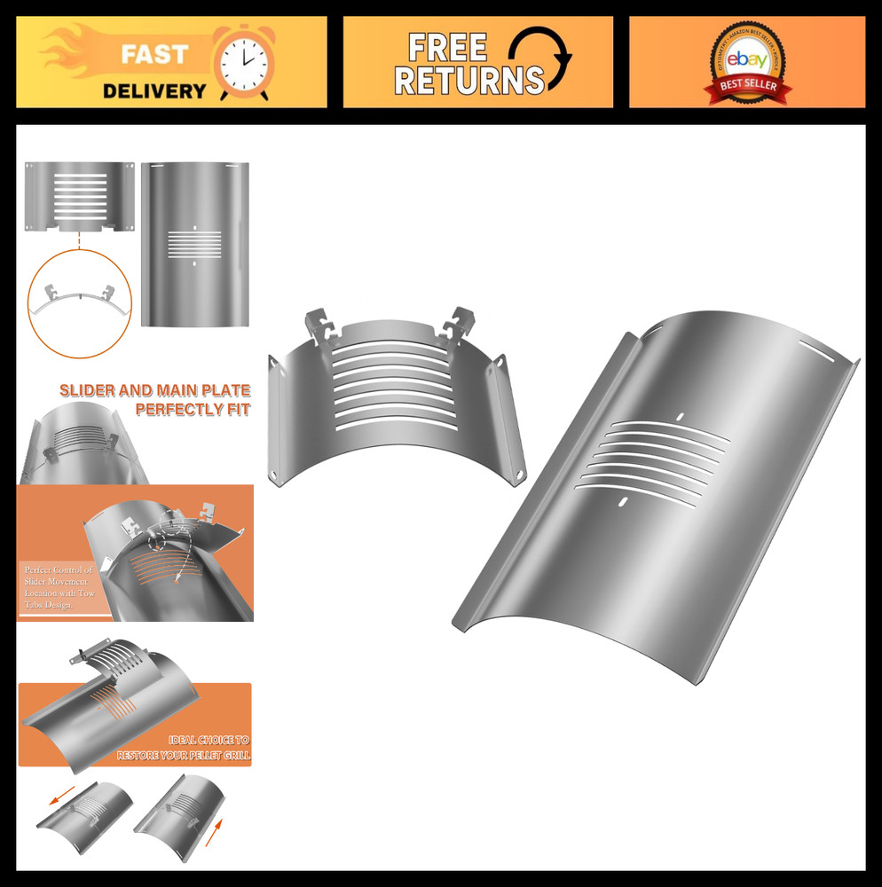 Combo Grill Replacement Parts – Flame Broiler Slide Cover & Heat Deflector for P