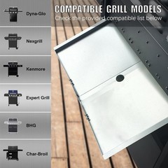 Grease Tray Drip Pan Catcher for Nexgrill Dyna-Glo Expert Grill BBQ Grill