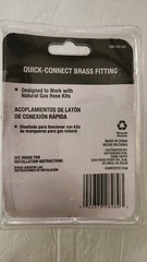 Universal 1001 533 455 Quick-Connect Brass Fitting Natural Gas Grill Hose Kit