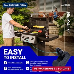 BlueStars DHLG-12 2 Outlet Push Button Grill Ignitor, 2 Outlets Spark Generator