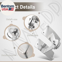 Stainless Hinge Gasket Kit Compatible with Weber Smokey Mountain WSM Smoker Gril